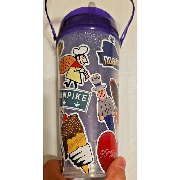 Kennywood Reusable 2023 Souvenir Cup With Straw Log Jammer Pippin Steel Whirley - Picture 8 of 10